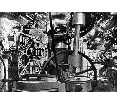 " The Interior Of The Merchant Submarine Deutschland "