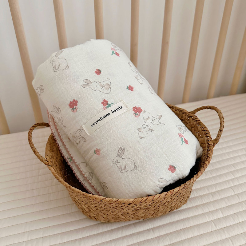 Couverture mignonne pour bébé en coton