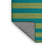 Machine Washable Horizontal Stripes Green Area Rug-1742792322