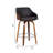 Aiken Swivel Counter or Bar Height Bar Stool with Arms in Faux Leather, Plywood and Metal Footrest-713458988-713458979-719032353