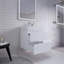 Ensemble de meuble-lavabo mural simple 24 po Babajide-1781100004
