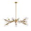 Lustre cylindrique spoutnik à 16 lumières Kerstyn