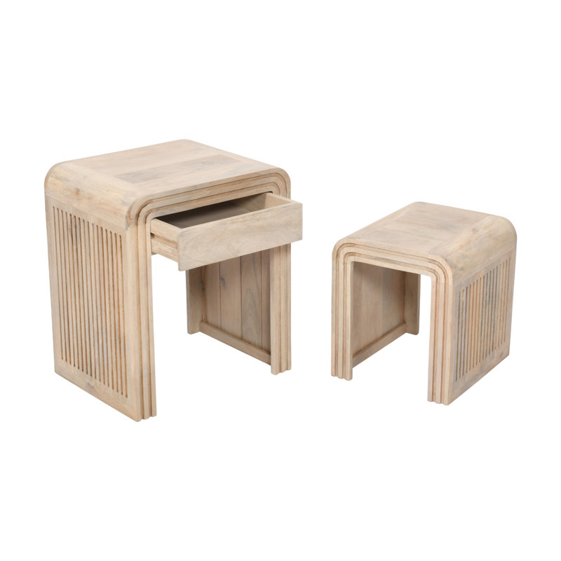 Nazaire Solid Wood Nesting Tables