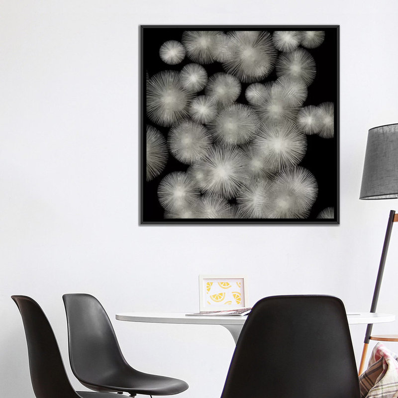 « silver soleil burst », impression sur toile tendue, H 37 po x l 37 po x P 1,5 po, Pas de tapis, Toile tendue