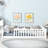 Twin Floor Platform Bed with Fence without Door-1641684355