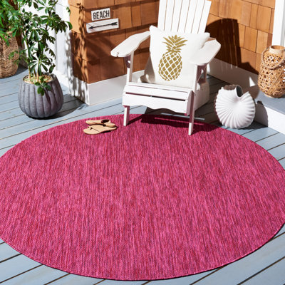 Summer-Louise Performance Solid Color Indoor/Outdoor Area Rug