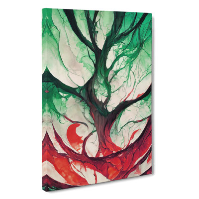 Abstract Tree No.6 - Wrapped Canvas Print