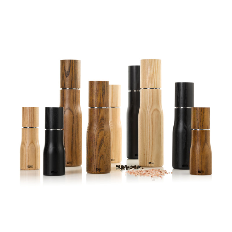 AdHoc 6" Light Ash and Black Salt or Pepper Mill