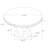 Davisboro Round Stone Top Metal Base Dining Table