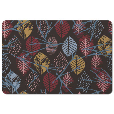 Oh Polyester-Coated Hardboard Floral Rectangle Placemat