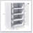 Media Cabinet, 4-Tier Stereo Cabinet, Modern Audio Video Media Stand with Adjustable Shelves-1480547597