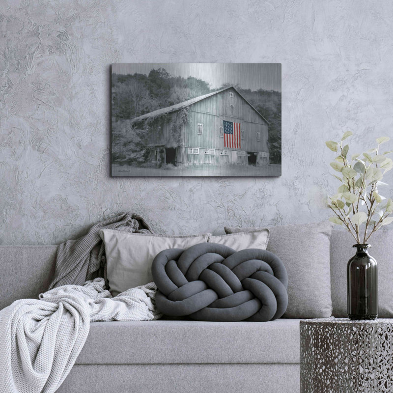 «Patriotic Farm II» par Lori Deiter, H 24 po x l 36 po
