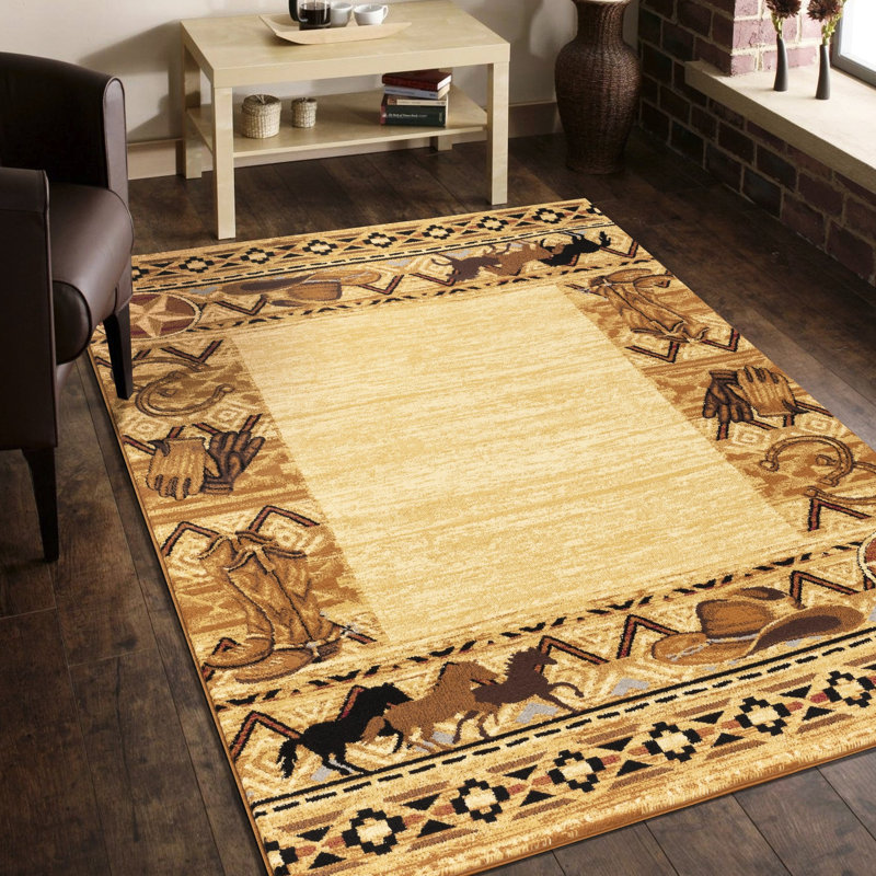 Beige Polypropylene Area Rug - 7'10" X 10'3" Inspired And Stain For Home Decoration Made In Turkey 7 Ft. 10 In. 3 100% Ideal Family Gatherings
