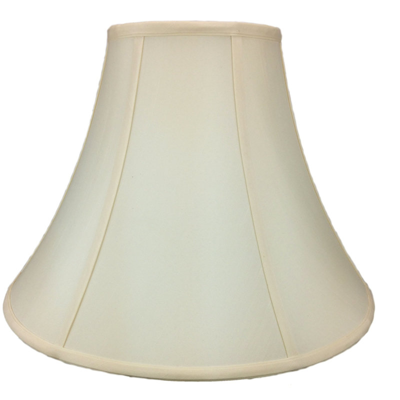 Abat-jour cloche en soie / shantung H 12 po x l 17 po (araignée), Coquille d'œuf