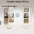 Double-sided  Glass Mirror and Solid Manufactured Wood Sliding Barn Door with Installation Hardware Kit(Soft Close Inclued)-105756625