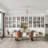 157.4'' Wide 2 Drawers Kitchen Pantry Dining Cabinet With Glass & Wood Doors