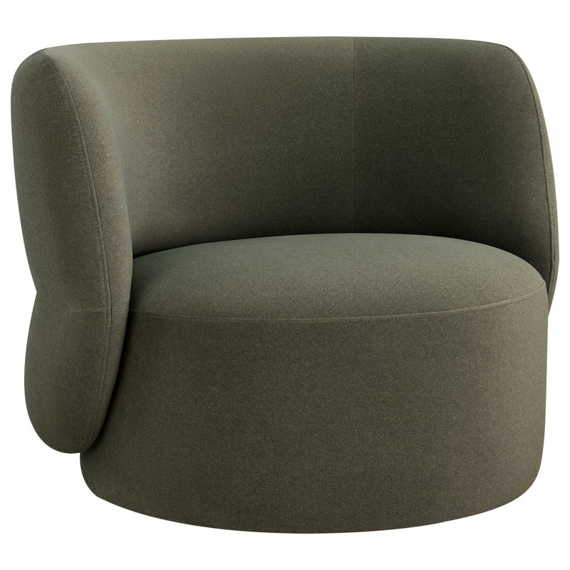 Kim Marcello Swivel Accent Chair, Vesper Forest Velvet