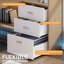 Bureau en L avec lumières DEL et 3 tiroirs Jaemon -825668935