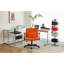 Fauteuil de bureau en velours orange, base croisée, roulettes, maquillage, bureau personnel, rembourrage en mousse à mémoire de forme, fonctions réglables, siège souple pivotant à 360 °, hauteur,-1251974969