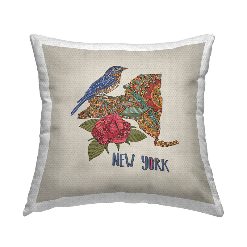Coussin décoratif intérieur/extérieur dessin cachemire