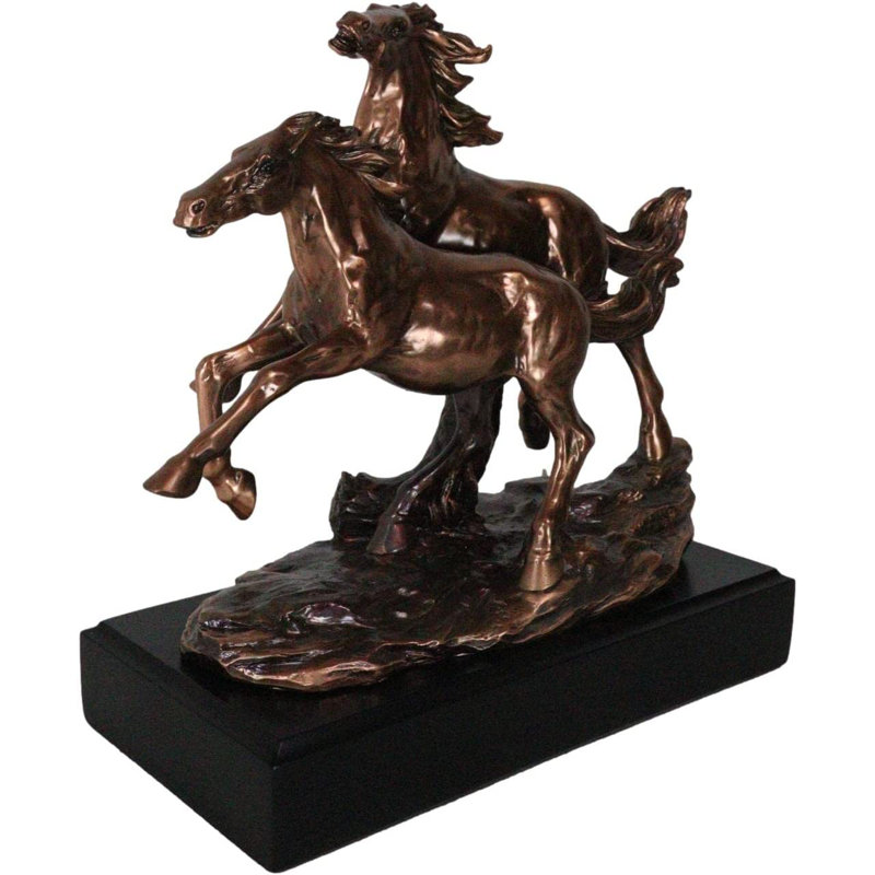 Grande statue en résine bronze bronzée Jollanta