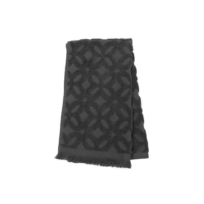 Ensemble de 6 serviettes à main 16 po x 27 po Avery, Gris foncé
