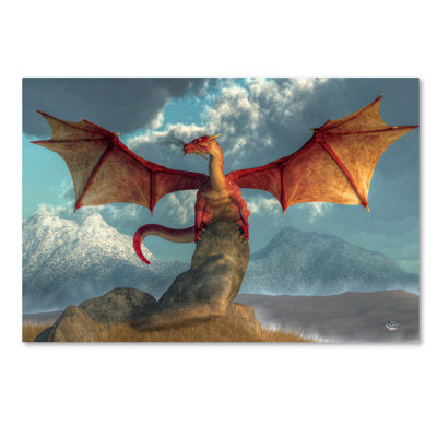 Lethe «Fire Dragon», impression sur toile tendue