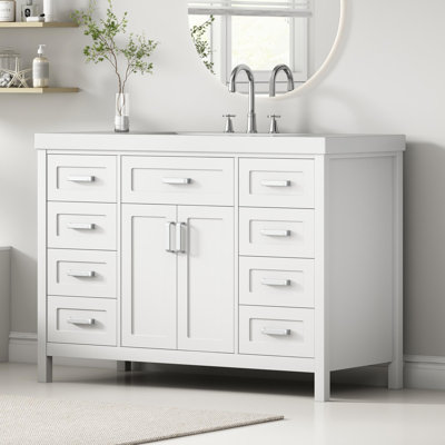 Meuble-lavabo 48 po avec lavabo en résine