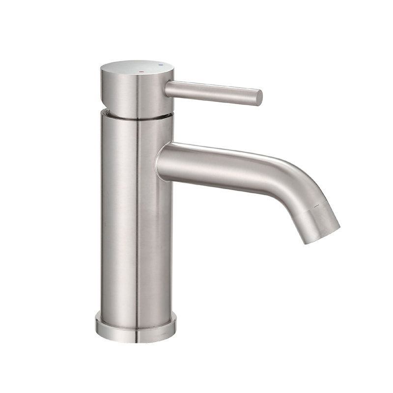 Robinets de lavabo de salle de bain à poignée simple et robinets de lavabo à poignée simple, Brushed Nickel