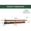 Crochets muraux en noyer massif de 31,5 po de largeur 31,5 po-1789000653-1789000640