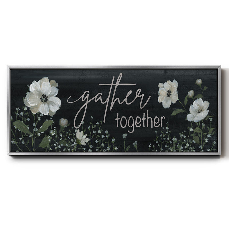 «Gather Together», toile encadrée, H 24 po x l 60 po