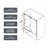 6063 Frameless One Fixed And One Shifted Shower Door-111837187