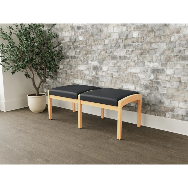 Banc en bois Lenox, Naturel, Modena graphite