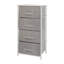 Colne 4 Drawer Vertical Storage Dresser with Wood Top & Fabric Pull Drawers-61763955