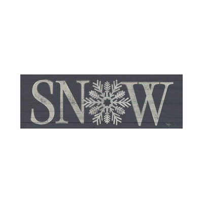 Snow Sign - Wall Art Print - Wrapped Canvas