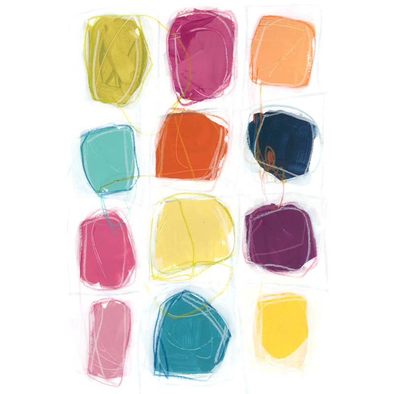Vivid Windows II by June Erica Vess - Painting Print, 122cm H x 81cm W, Wrapped Canvas
