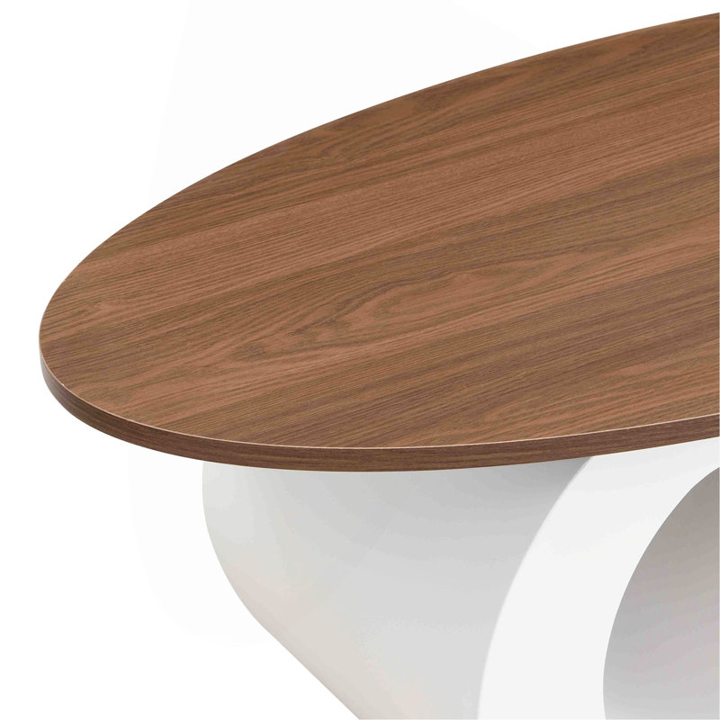 Ensemble de 2 tables gigognes Luxury, Blanc