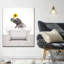 Éléphant, paysage géométrique texturé sur toile-92496739
