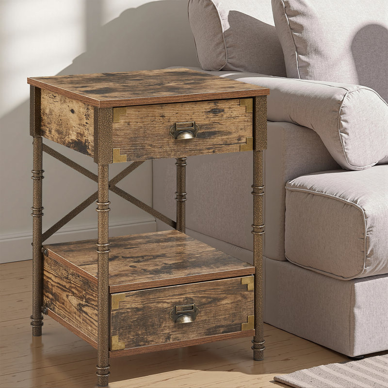 Kempst 15.7'' W Metal Nightstand