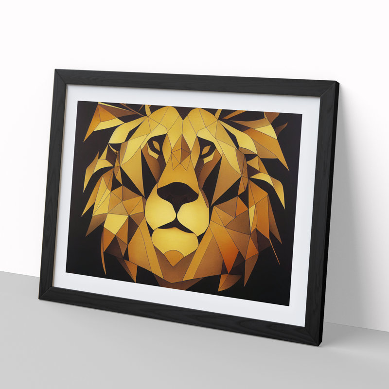 Abstract - Single Picture Frame Print, Black Framed, 46cm H x 64cm W x 2cm D