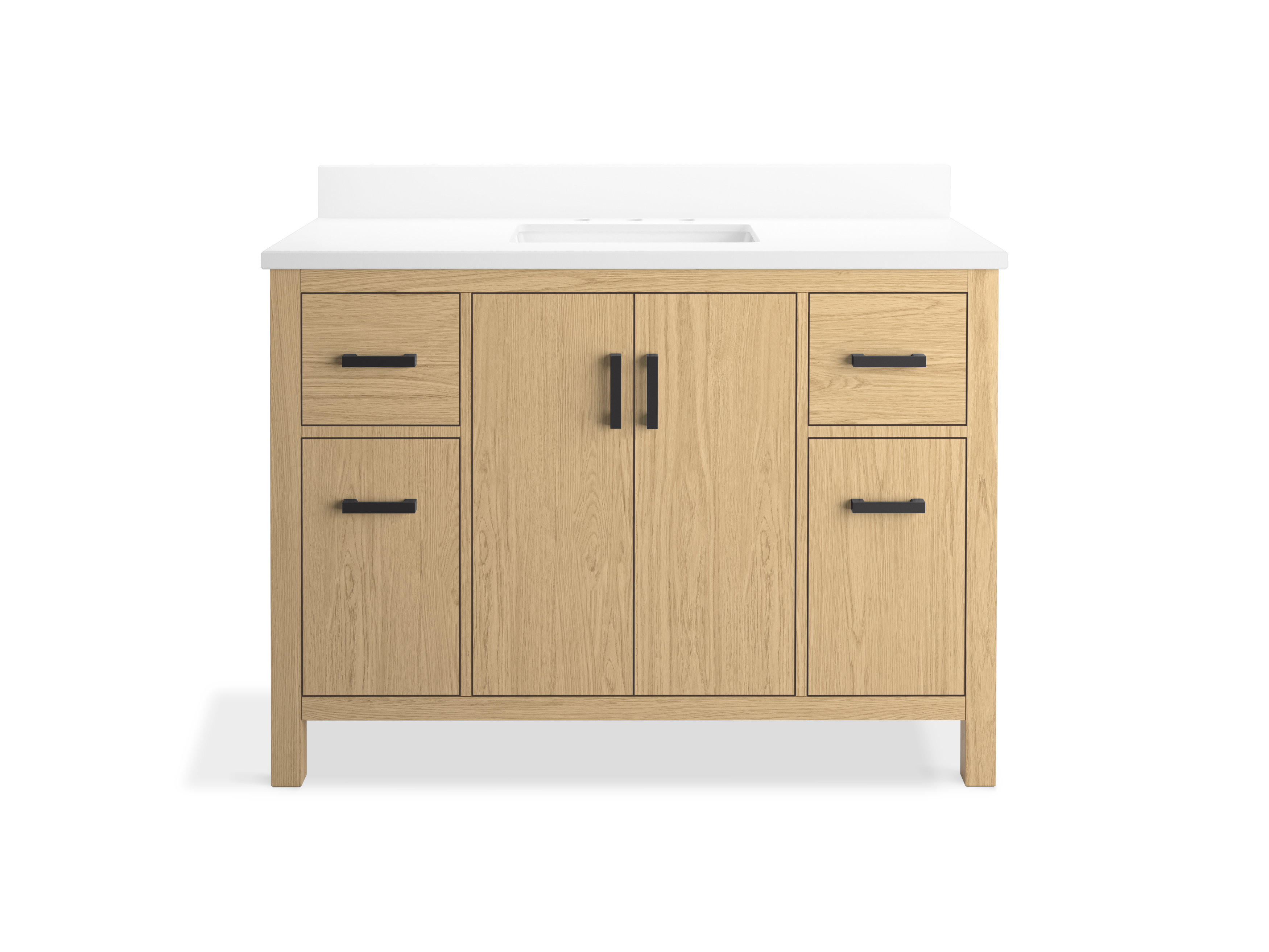 Kohler Kresla 48 In. Bathroom Vanity Cabinet With Sink And Quartz Top ...
