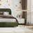 King Curved Headboard Velvet Upholstered Bed Frame, Platform Bed with Metal Frame and Wood Slat Support, No Box Spring Required-63120677-65946681