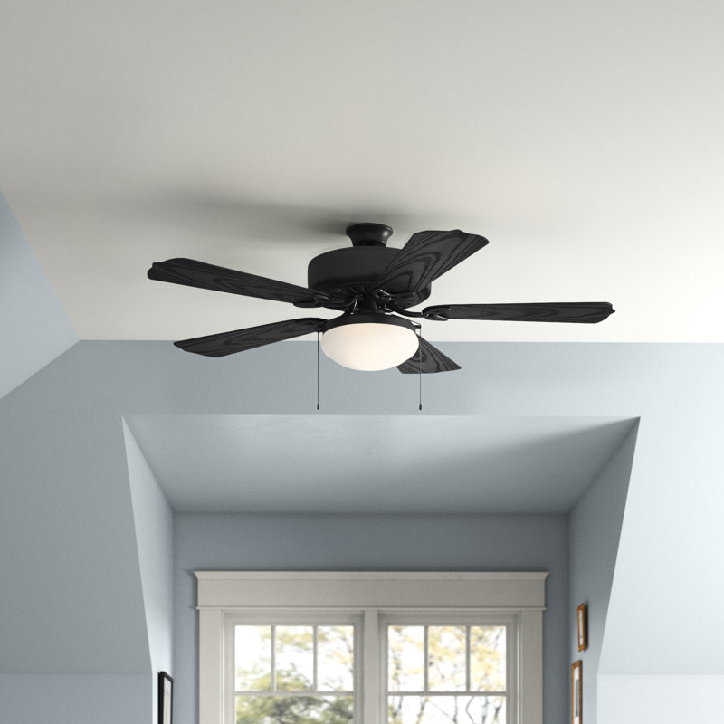 Coolkeeran 52'' Ceiling Fan, Matte Black
