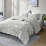 Mira Crushed Velvet Sherpa Reversible Comforter Set