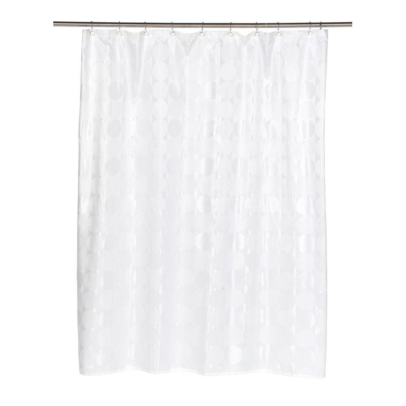 Rideau de douche Jacquard, Blanc