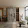 16" Ceiling Mounted 4-Function Thermostatic Rainfall Shower System with 6 Body Jets and Slide Bar