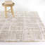 Tapis à rayures abstraites taupe Odele-192964632