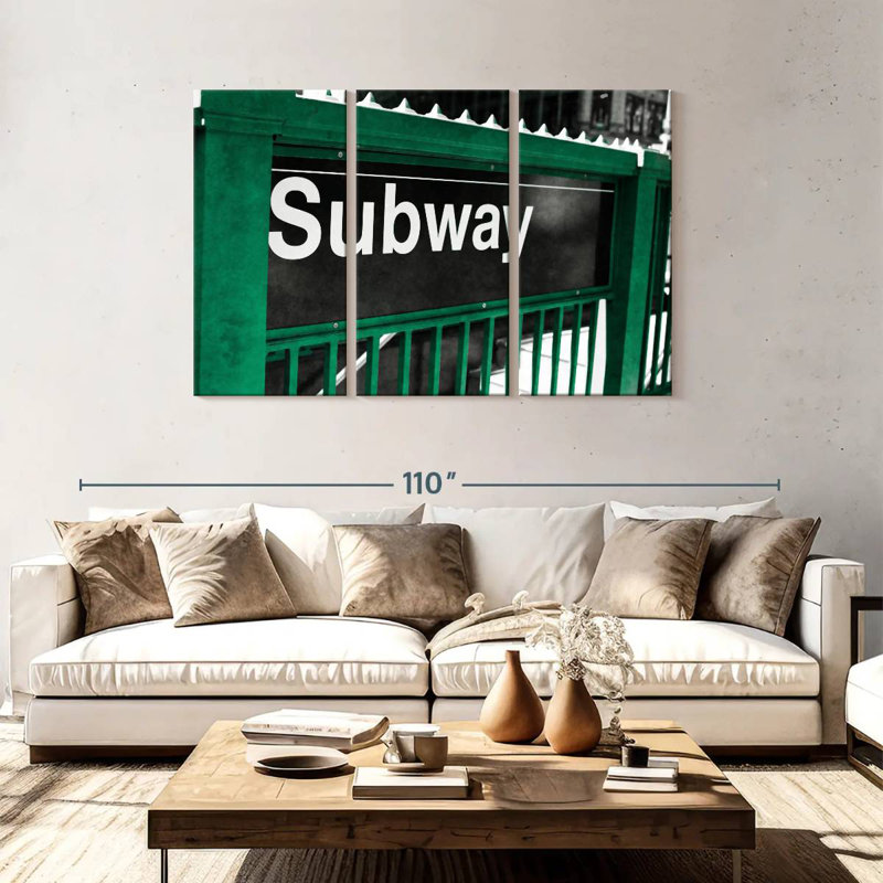 Mehar Subway Sign, 48" H x 74" W