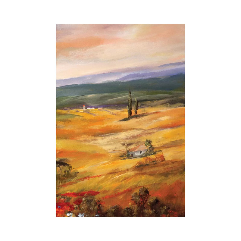 Triptych Panel III by Katharina Schöttler - Wrapped Canvas Painting, 20.32 cm H x 30.48 cm W