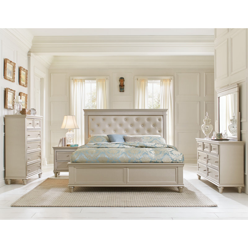 Rosemonde Solid Wood Piece Bedroom Set